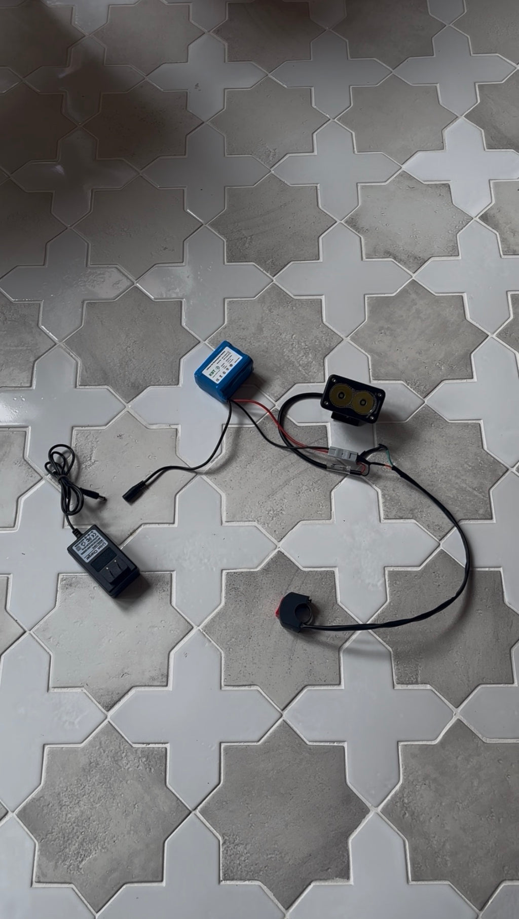 Rechargeable battery powered Baja light for all bikes