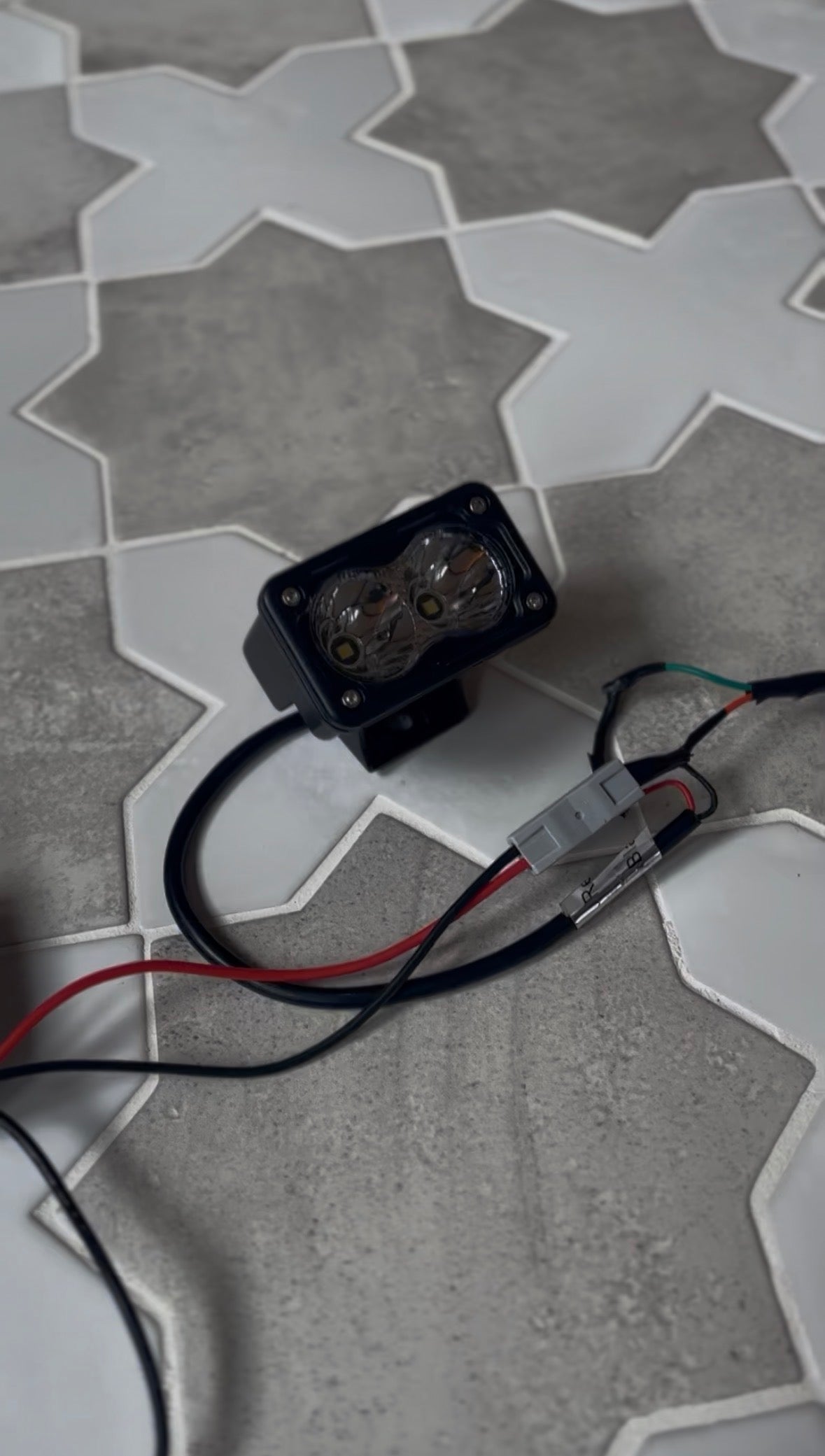 Rechargeable battery powered Baja light for all bikes