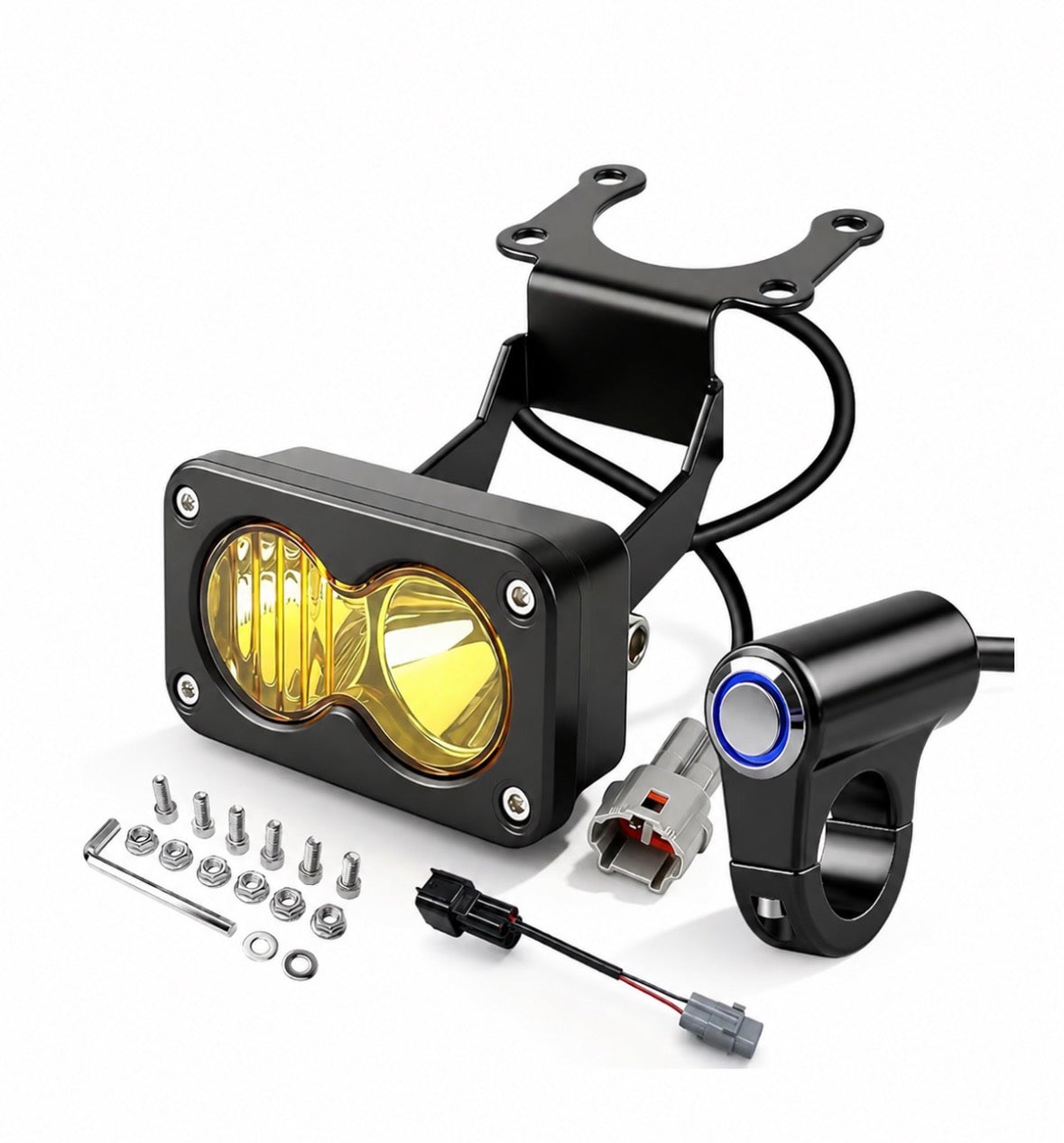 Yellow plug and play Baja with switch (compatible with Surron lbx/lbs, Segway x260, talaria sting mx4, and talaria sting mx5)
